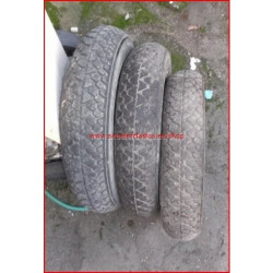 Kit de tres llantas con cubierta de la marca Michelin,