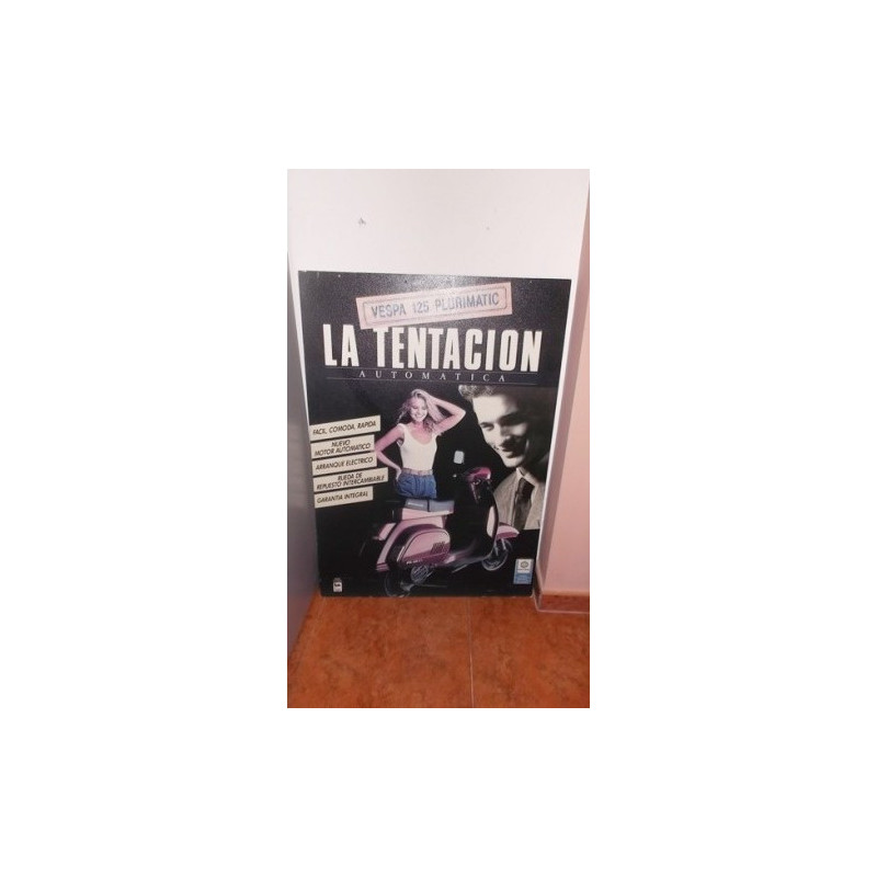 Cartel publicitario de Vespa Plurimatic