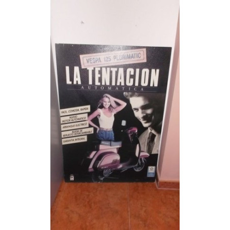 Cartel publicitario de Vespa Plurimatic