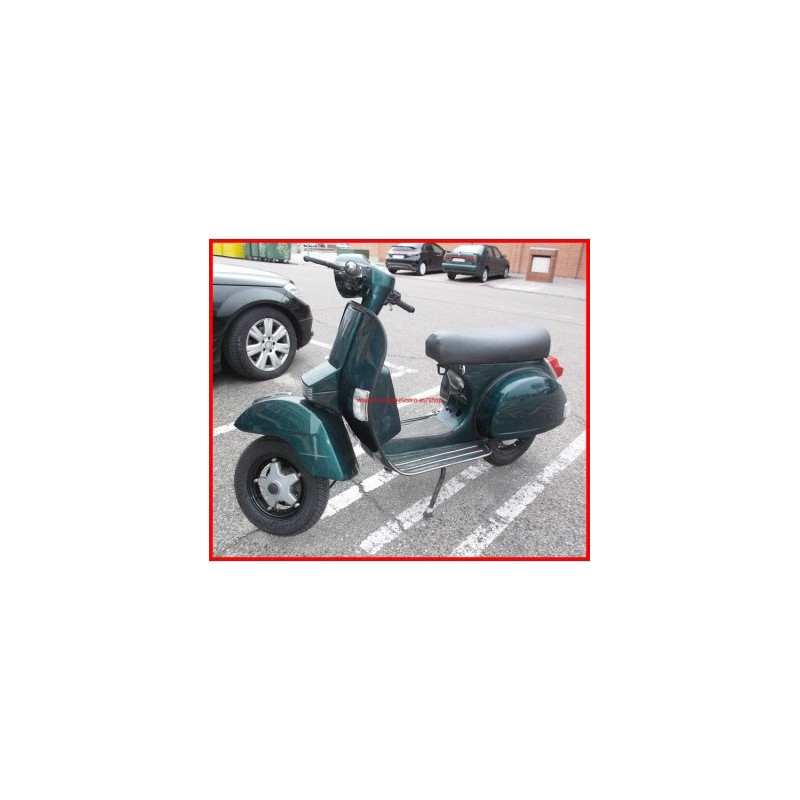Vespa PX 200 con freno de disco, el motor está super preparado