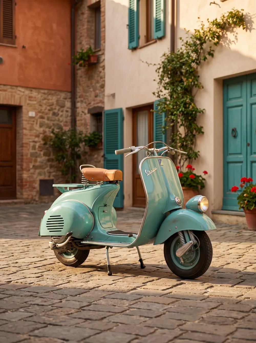 Vespa clásica restaurada